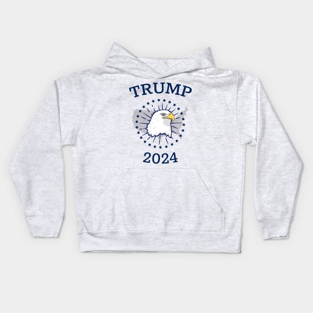 Trump 2024 Kids Hoodie by Etopix